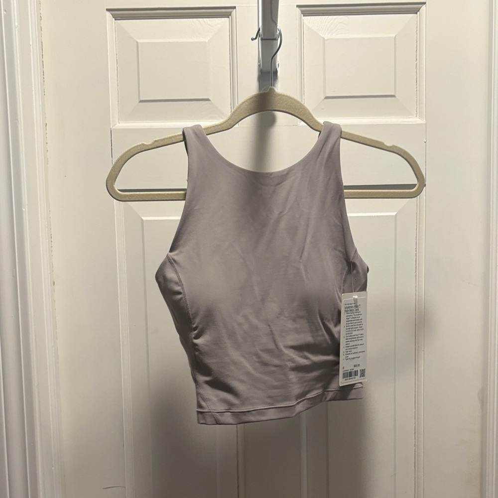 Lululemon Athletica Women's Crop Top in Light Gray